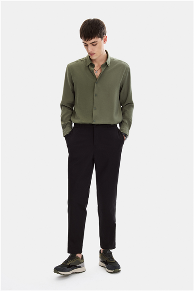 Siyah Regular Fit Jogger Pantolon