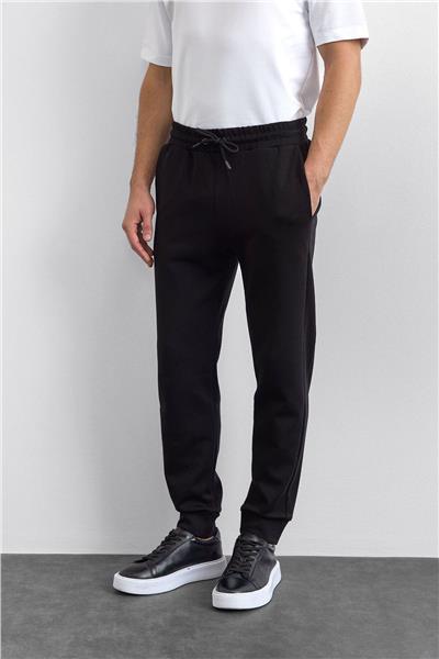 Siyah Regular Fit Jogger Pantolon