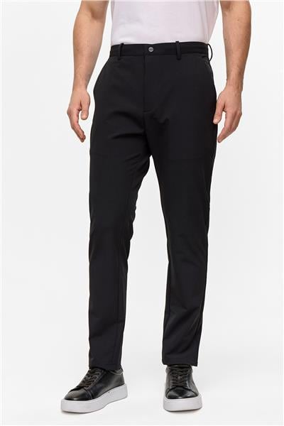 Siyah Regular Fit Jogger Pantolon
