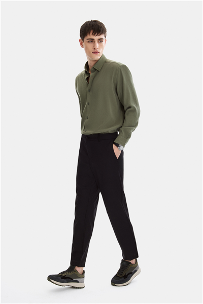 Siyah Regular Fit Jogger Pantolon