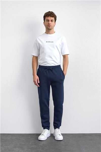 Lacivert Regular Fit Jogger Pantolon