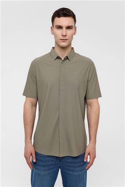 Vizon Regular Fit Kısa Kollu Gömlek