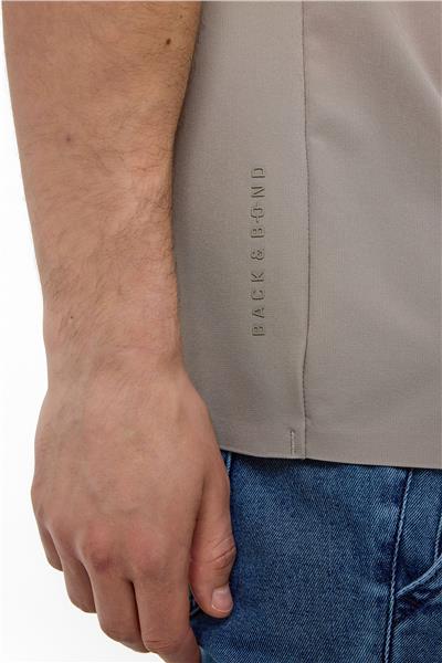 Gri Regular Fit Kısa Kollu Gömlek