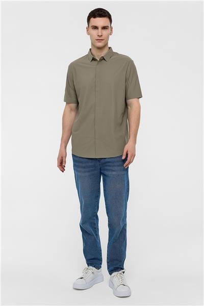 Vizon Regular Fit Kısa Kollu Gömlek
