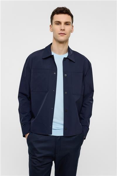 Lacivert Regular Fit Ceket Mont