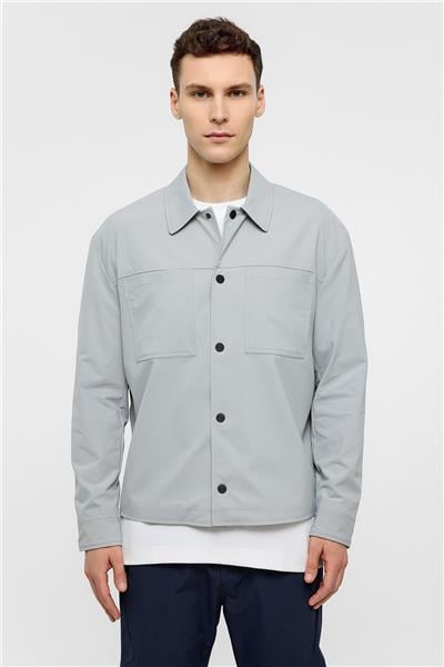 Açık Gri Regular Fit Ceket Mont