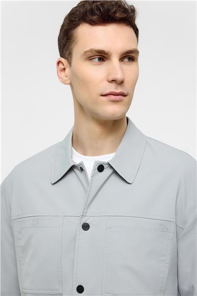 Açık Gri Regular Fit Ceket Mont