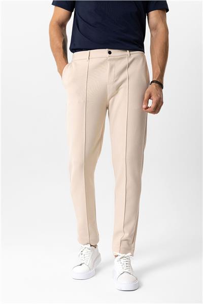 Bej Regular Fit Jogger Pantolon