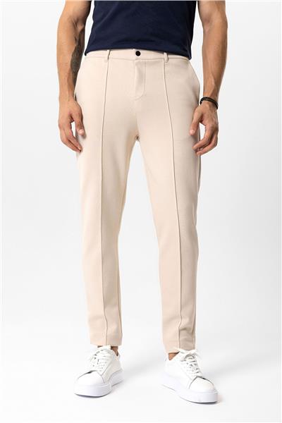 Bej Regular Fit Jogger Pantolon
