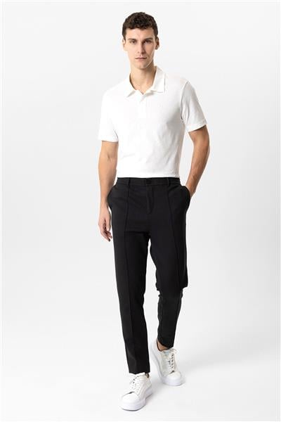 Siyah Regular Fit Jogger Pantolon