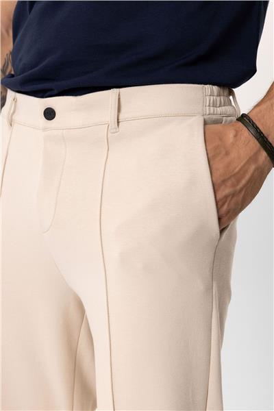 Bej Regular Fit Jogger Pantolon