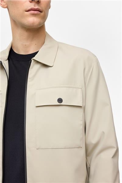 Bej Regular Fit Gömlek Yaka Mont