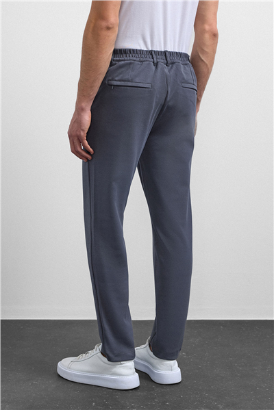 Gri Regular Fit Örme Pantolon