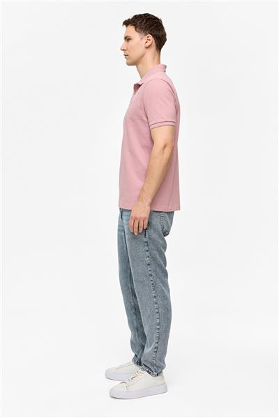 Gül Kurusu Regular Fit Polo Yaka Tişört