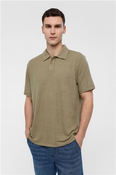 Adaçayı Regular Fit Polo Yaka Tişört