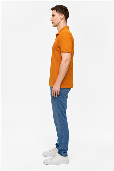 Turuncu Regular Fit Polo Yaka Tişört
