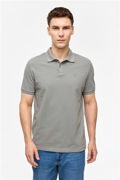 Koyu Gri Regular Fit Polo Yaka Tişört