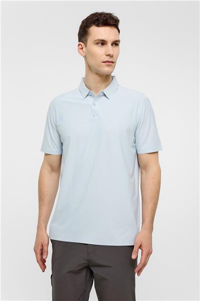 Açık Mavi Regular Fit Polo Yaka Tişört