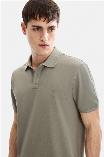 Adaçayı Regular Fit Polo Yaka Tişört