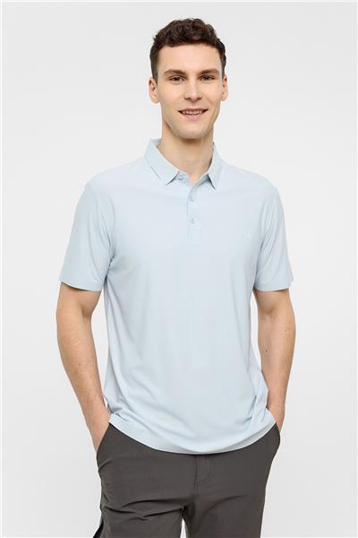 Açık Mavi Regular Fit Polo Yaka Tişört