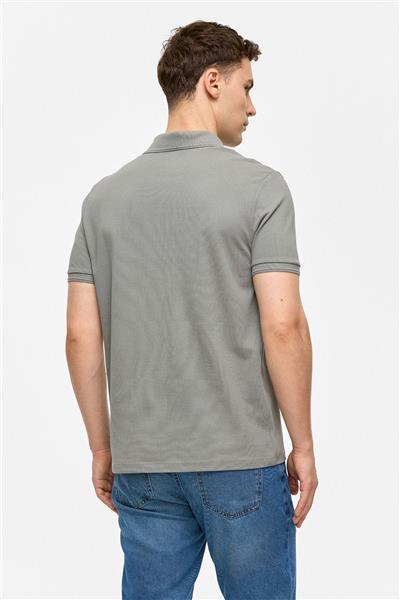 Koyu Gri Regular Fit Polo Yaka Tişört