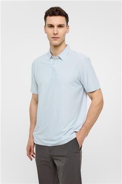 Açık Mavi Regular Fit Polo Yaka Tişört