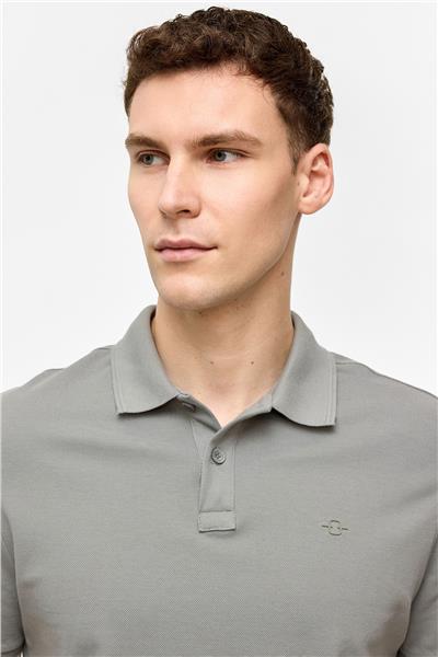 Koyu Gri Regular Fit Polo Yaka Tişört
