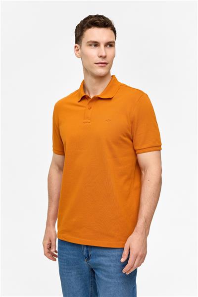 Turuncu Regular Fit Polo Yaka Tişört