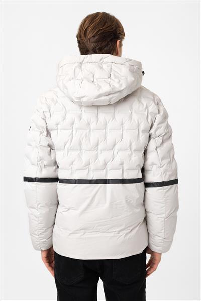 Taş Regular Fit Kapüşonlu Puffer Mont