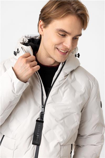 Taş Regular Fit Kapüşonlu Puffer Mont