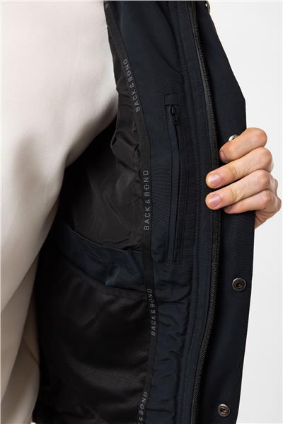 Antrasit Regular Fit Dolgulu Kapüşonlu Peluş Mont