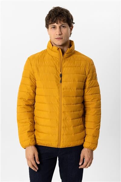 Hardal Regular Fit Dik Yaka Puffer Şişme Mont