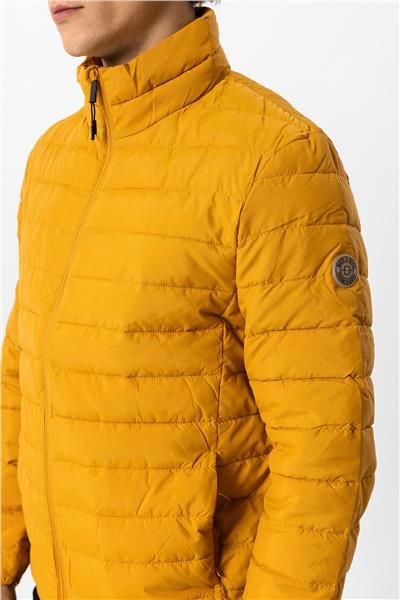 Hardal Regular Fit Dik Yaka Puffer Şişme Mont