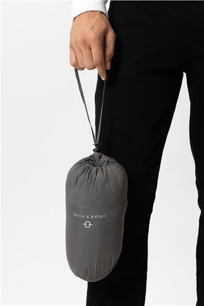 Antrasit Regular Fit Dik Yaka Puffer Şişme Mont