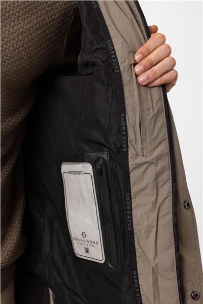 Vizon Regular Fit Kürklü Yaka Kapüşonlu Puffer Uzun Şişme Mont