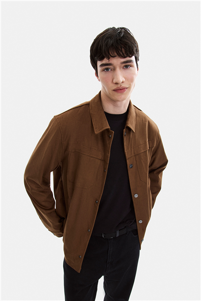 Kahve Regular Fit Süet Ceket