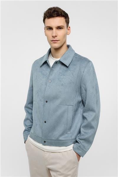 Mavi Regular Fit Süet Ceket Mont