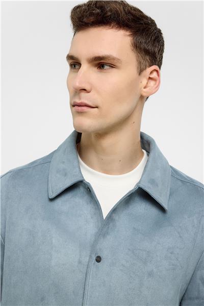 Mavi Regular Fit Süet Ceket Mont