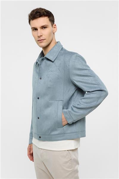 Mavi Regular Fit Süet Ceket Mont