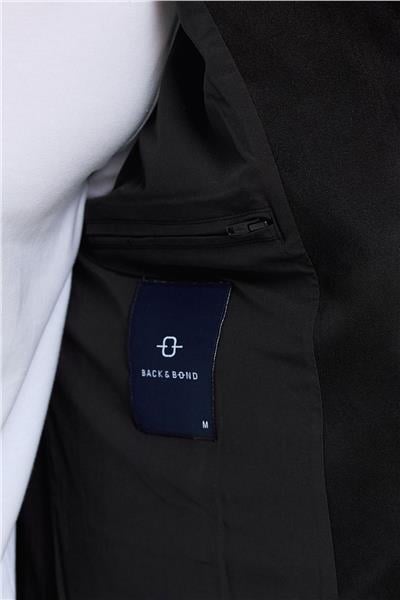 Siyah Regular Fit Süet Ceket Mont