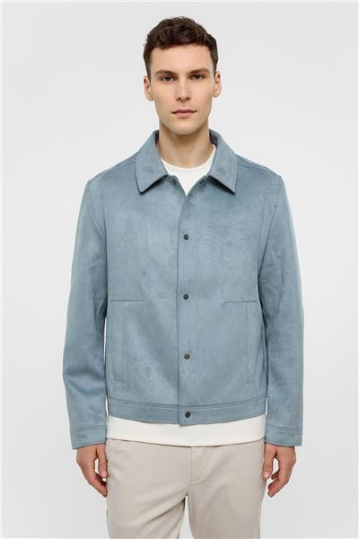 Mavi Regular Fit Süet Ceket Mont