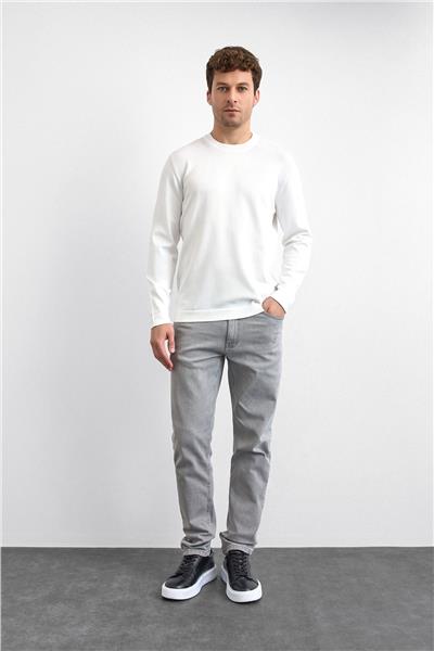 Ekru Regular Fit Triko Kazak