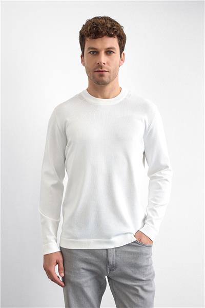 Ekru Regular Fit Triko Kazak