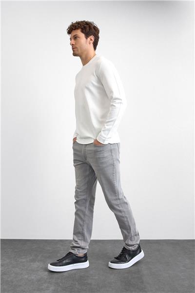 Ekru Regular Fit Triko Kazak