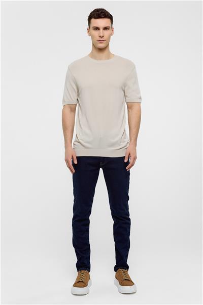 Bej Regular Fit Triko Tişört