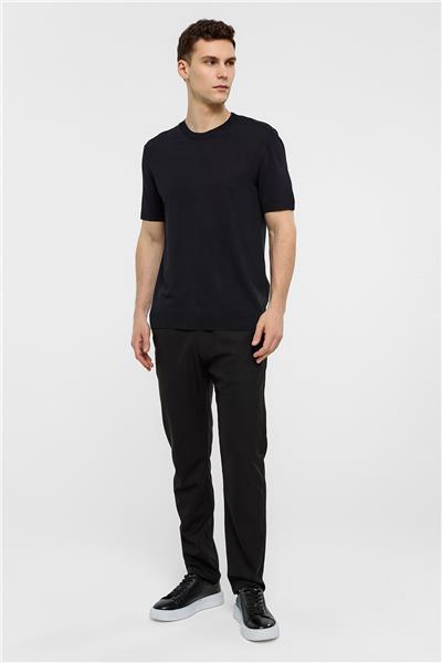 Siyah Regular Fit Triko Tişört