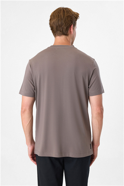 Regular Fit Vizon Bisiklet Yaka Tişört