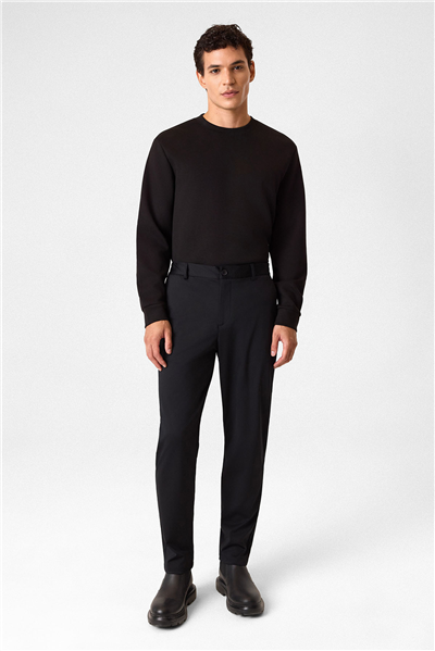 Siyah Comfort Fit Jogger Pantolon