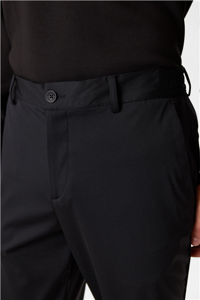 Siyah Comfort Fit Jogger Pantolon