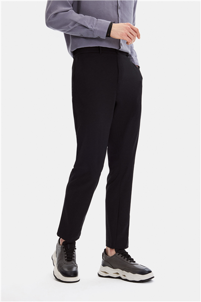 Siyah Comfort Fit Jogger Pantolon